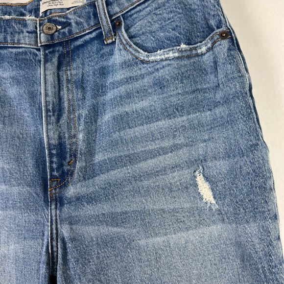 Abercrombie & Fitch The Kick Flare Ultra High Rise Jeans Size 29 8 EUC T2509 - Picture 4 of 10